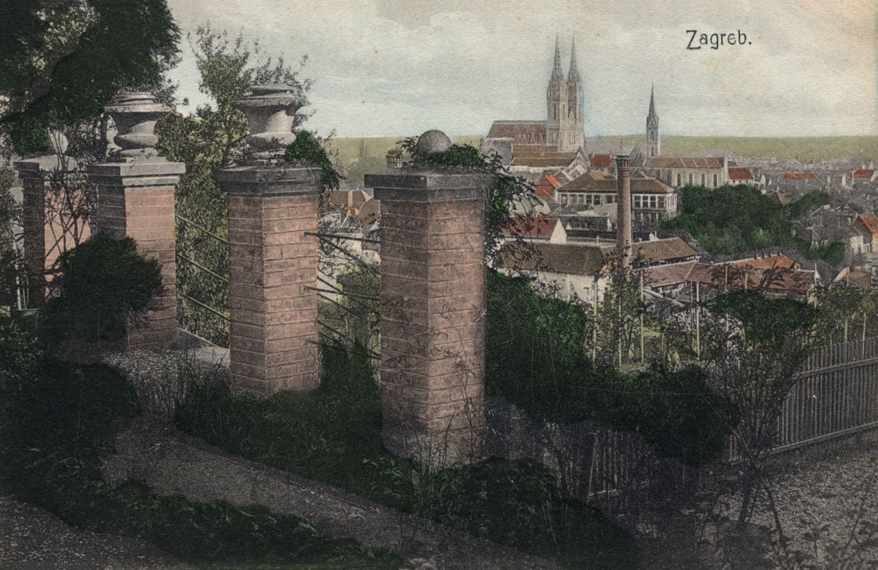 Pogled na Katedralu iz Jurjevske ulica 1907. godine